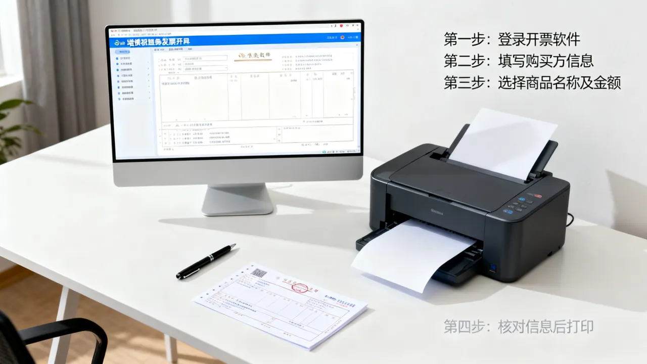 如何打增值税普通发票?增值税普通发票怎么开?开具流程?