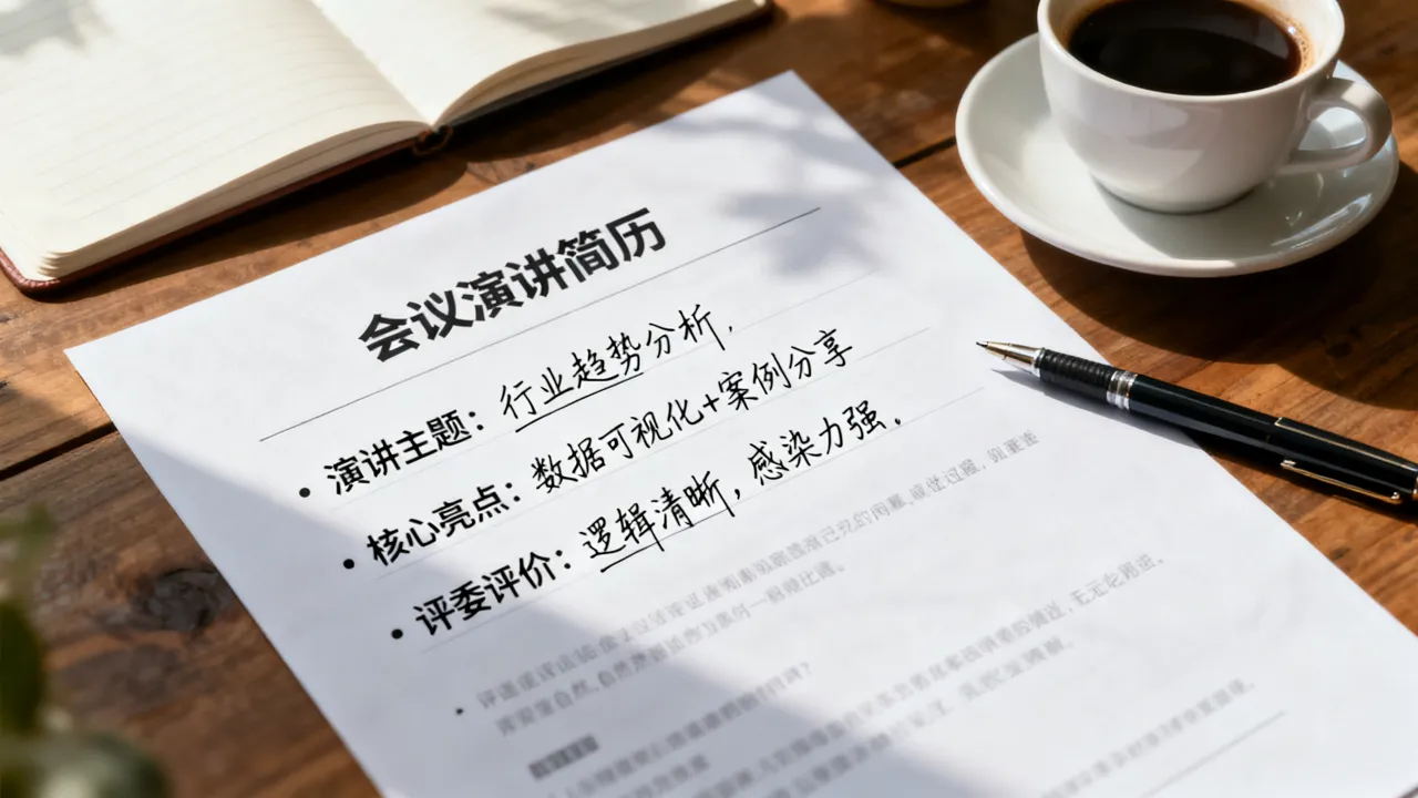 会议演讲简历怎么写,如何突出亮点吸引评委?-图2 会议演讲简历怎么写,如何突出亮点吸引评委?-图2