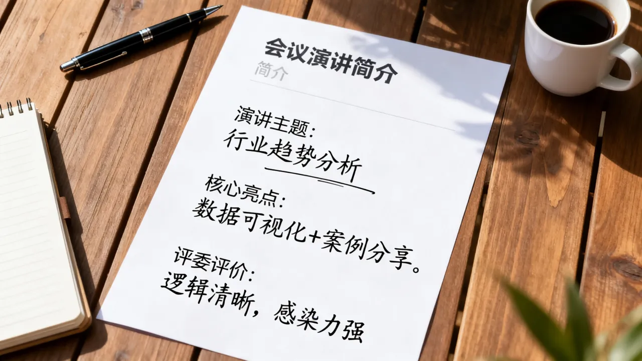 会议演讲简历怎么写,如何突出亮点吸引评委?-图3 会议演讲简历怎么写,如何突出亮点吸引评委?-图3