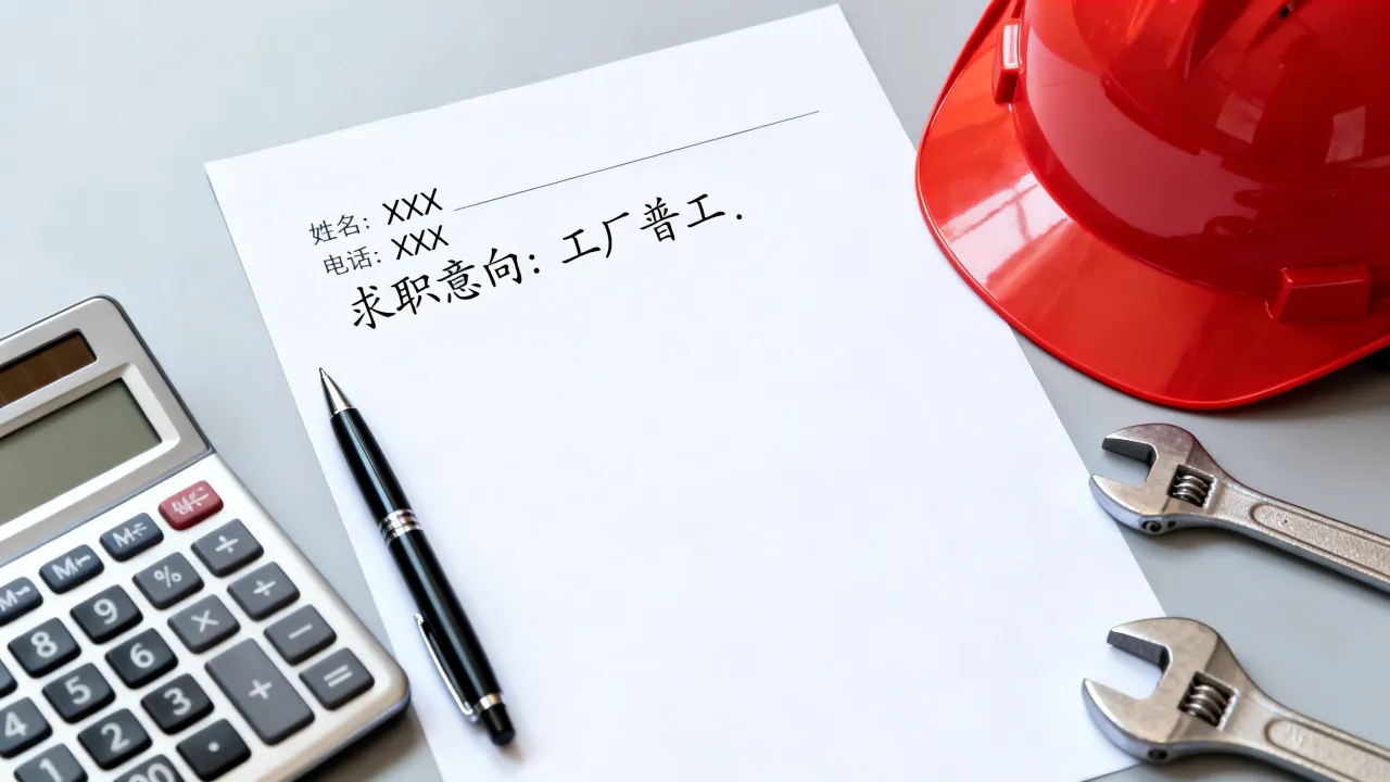 进工厂怎么填简历，进工厂没有工作经验简历怎么写？-图2