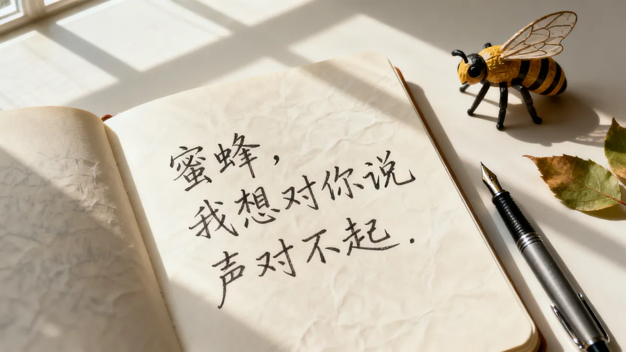 蜜蜂对不起作文怎么写,怎样写出真情实感?