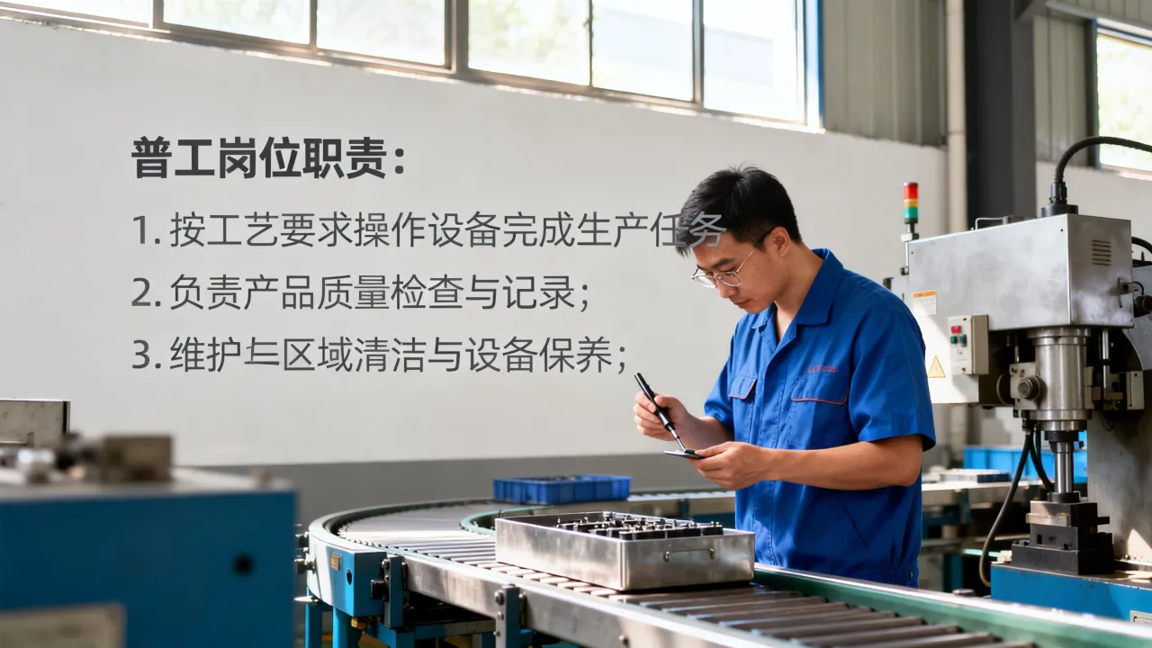 普工职务怎么写,普工岗位职责及工作内容怎么写?-图2 普工职务怎么写,普工岗位职责及工作内容怎么写?-图2