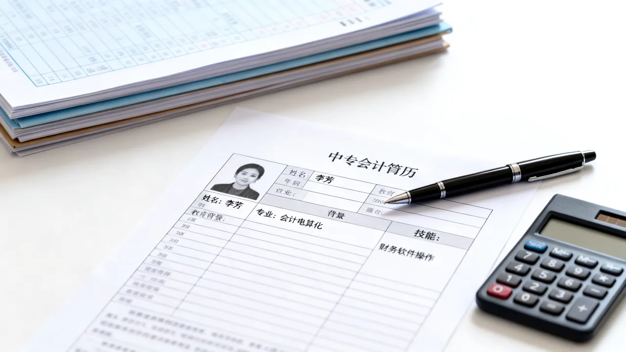 中专会计怎么写简历，中专会计简历范文模板怎么写-图2