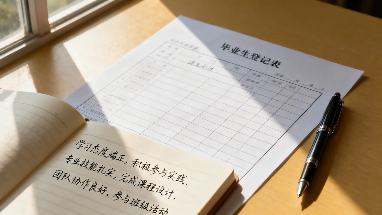 毕业自我评论怎么写,毕业生登记表自我鉴定怎么写