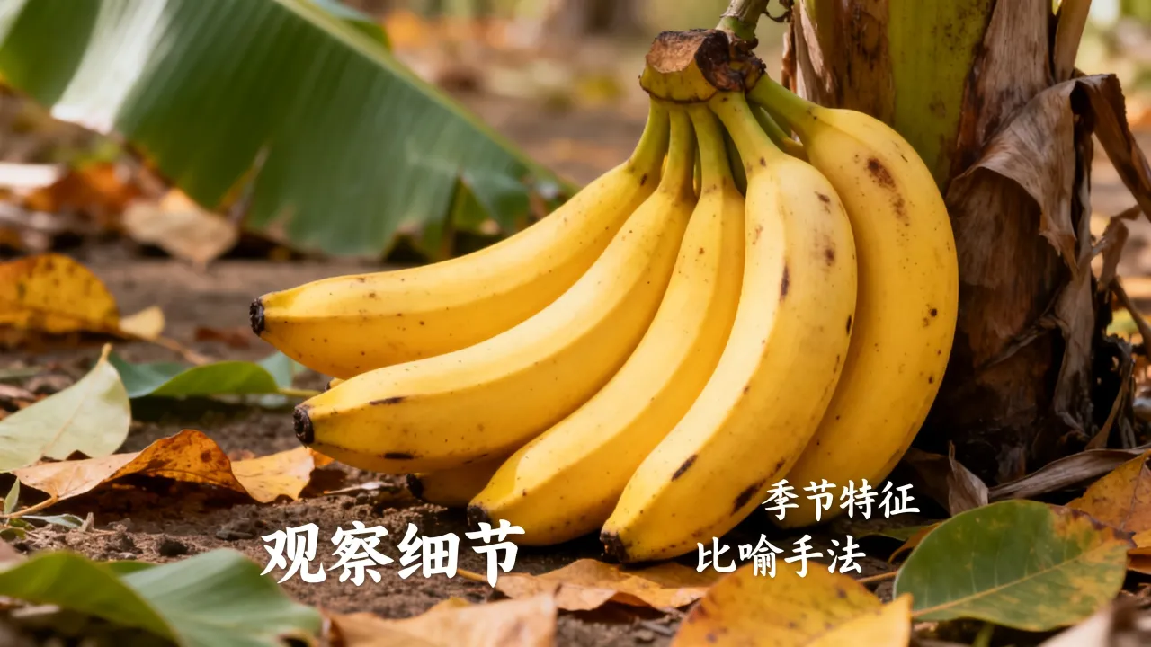 秋天香蕉作文怎么写?小学生写景作文技巧大全-图3 秋天香蕉作文怎么写?小学生写景作文技巧大全-图3