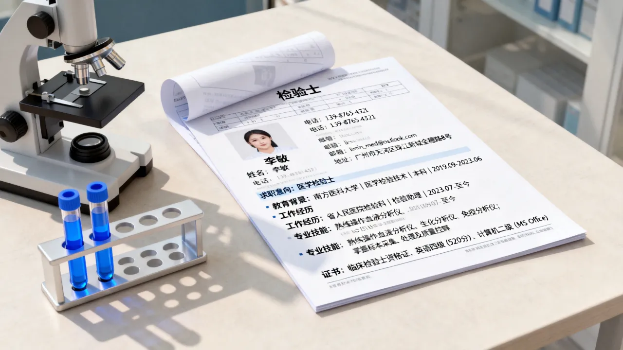 检验士简历怎么写才能有面试机会,检验士简历模板范文是什么-图2 检验士简历怎么写才能有面试机会,检验士简历模板范文是什么-图2