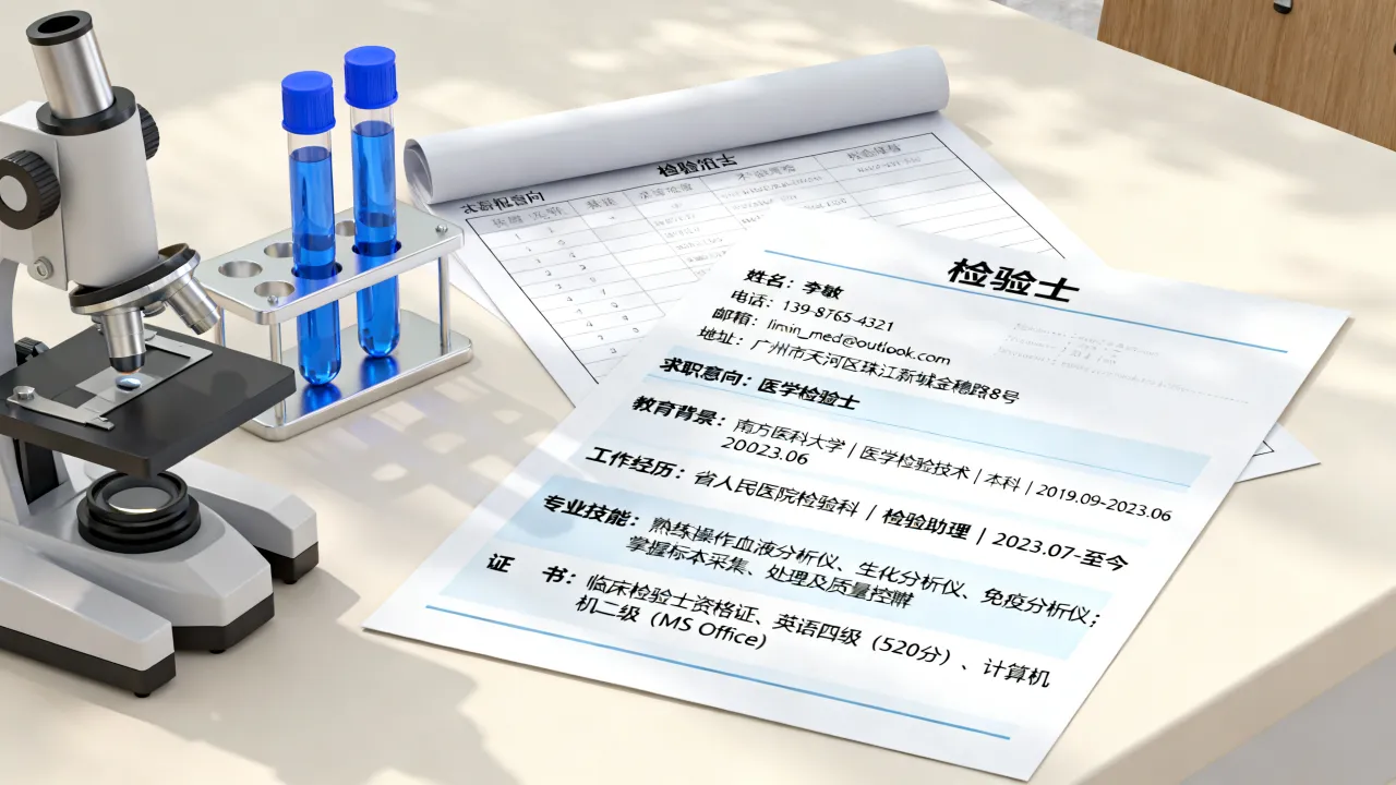 检验士简历怎么写才能有面试机会,检验士简历模板范文是什么-图3 检验士简历怎么写才能有面试机会,检验士简历模板范文是什么-图3