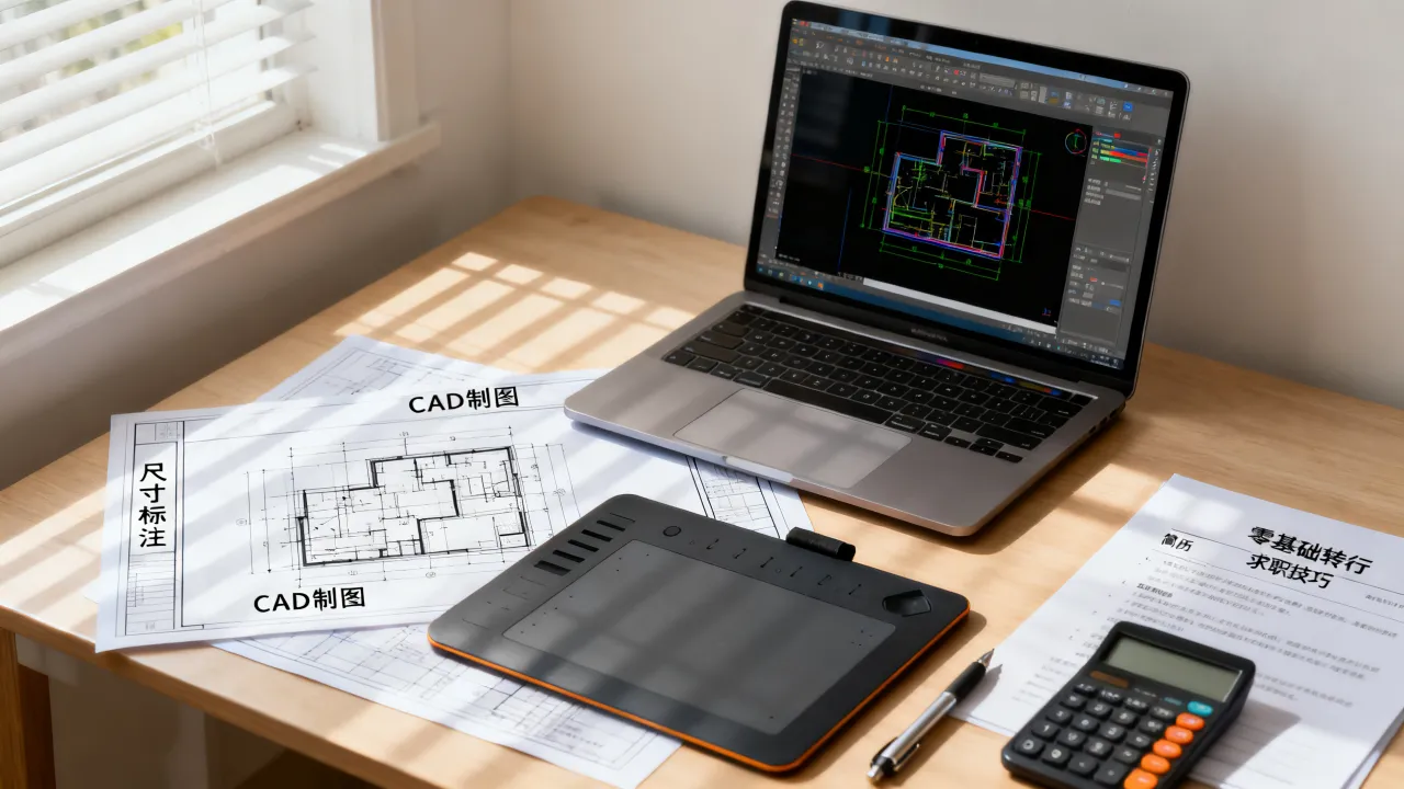 CAD行业简历怎么写？零基础转行CAD制图求职技巧，百度SEO优化-图3