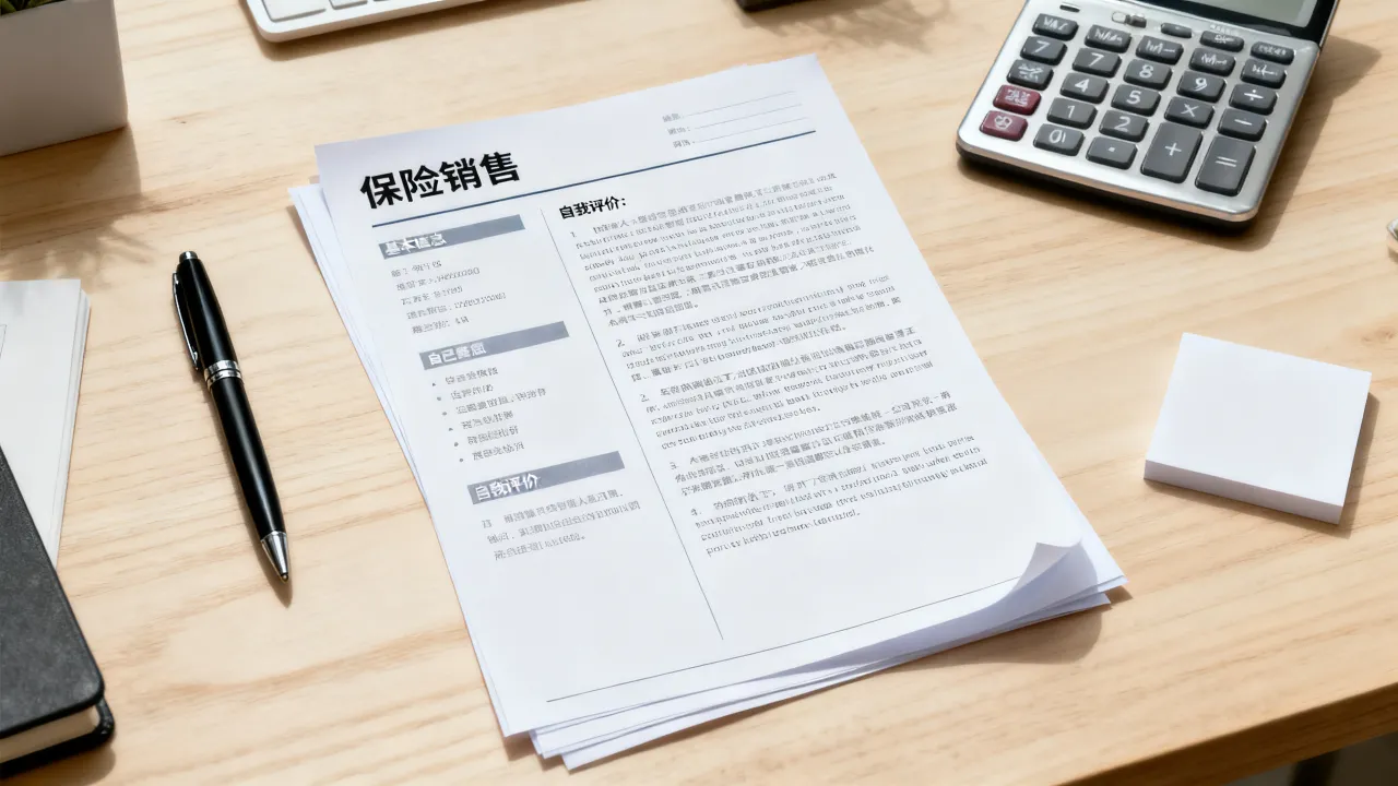 保险的简历怎么写,保险销售简历自我评价怎么写