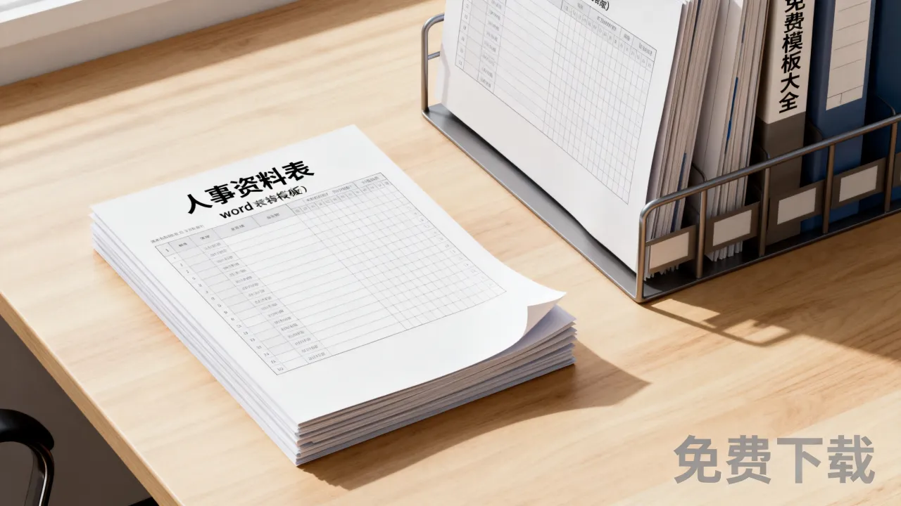 人事资料表在哪里下载?免费word表格模板大全