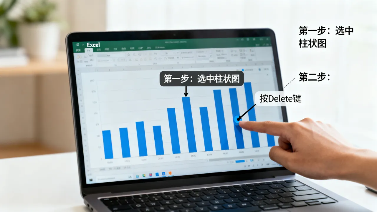 柱状图怎么删掉,Excel柱状图删除步骤教程-图3 柱状图怎么删掉,Excel柱状图删除步骤教程-图3