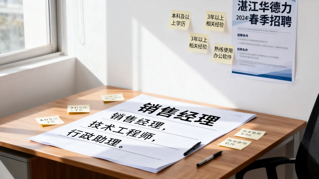 湛江华德力招聘有哪些岗位，湛江华德力招聘条件是什么-图3