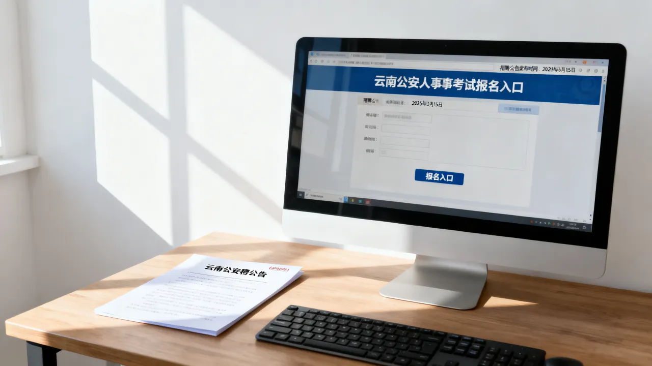 云南公安人事考试报名入口在哪,云南公安招聘公告什么时候出