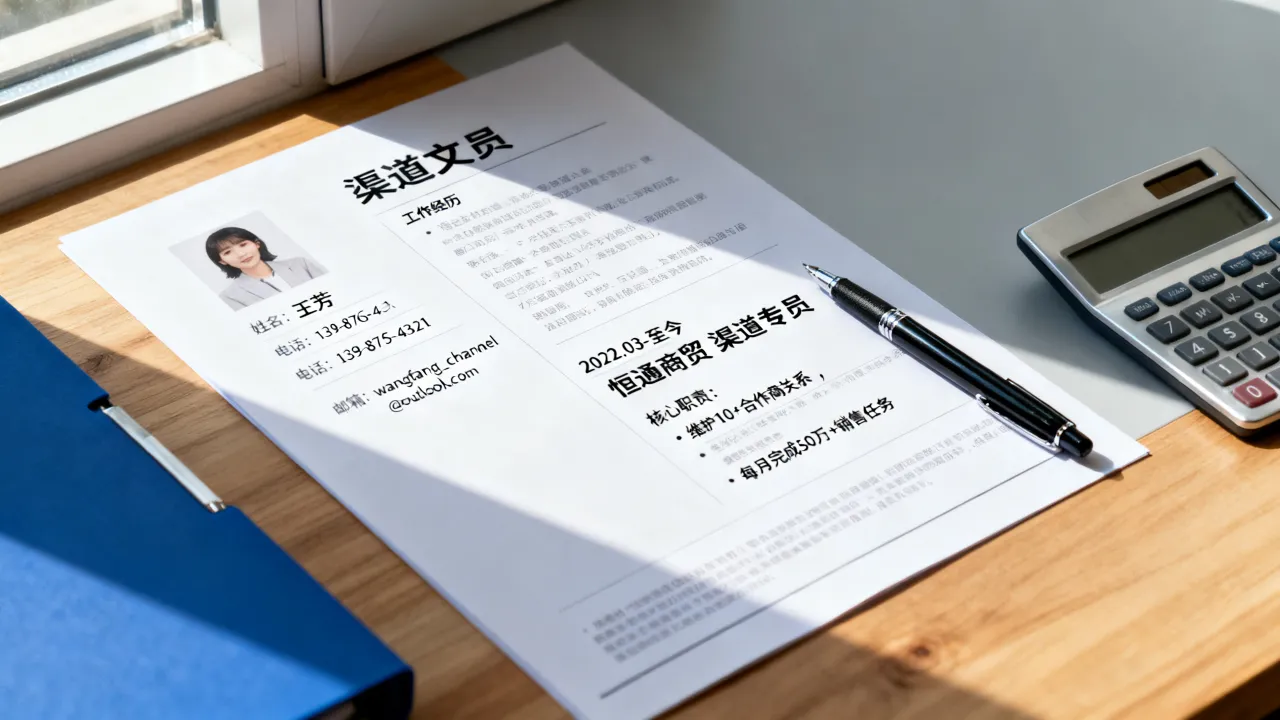 渠道文员简历怎么写，渠道文员简历范文模板有哪些？-图1