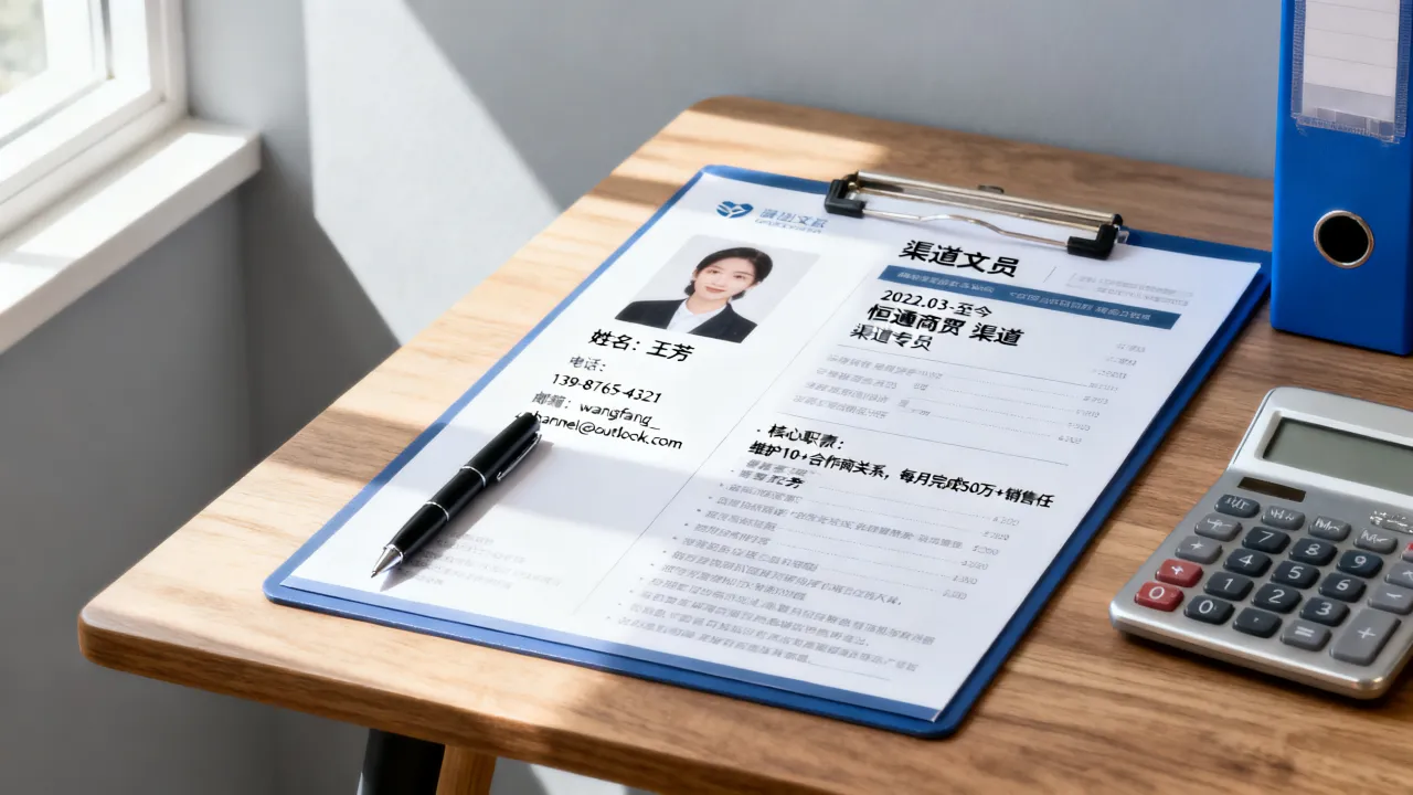渠道文员简历怎么写，渠道文员简历范文模板有哪些？-图3