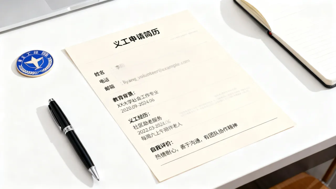 义工申请简历怎么写?义工申请简历模板范文及自我评价怎么写?