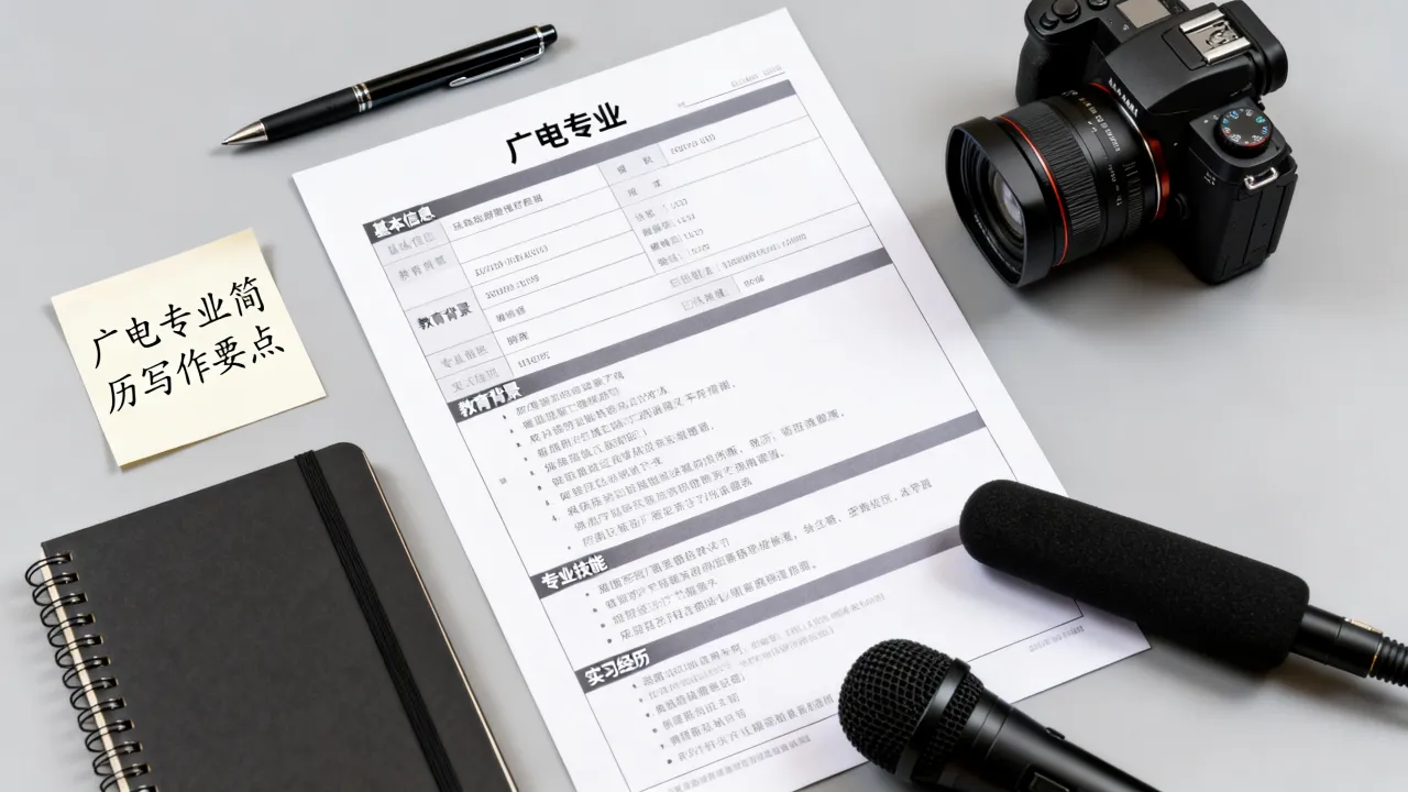 广电专业简历怎么写，广电专业简历范文模板有哪些？