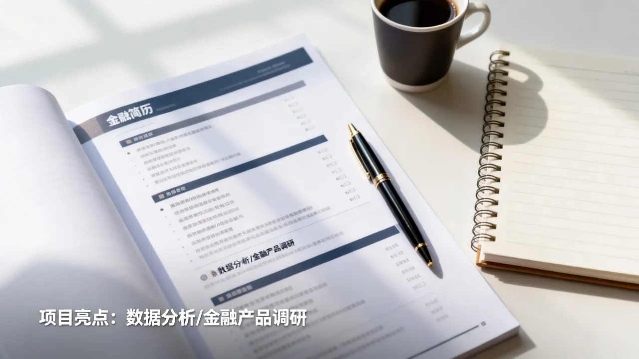金融项目简历怎么写,没有项目经验如何突出项目亮点?