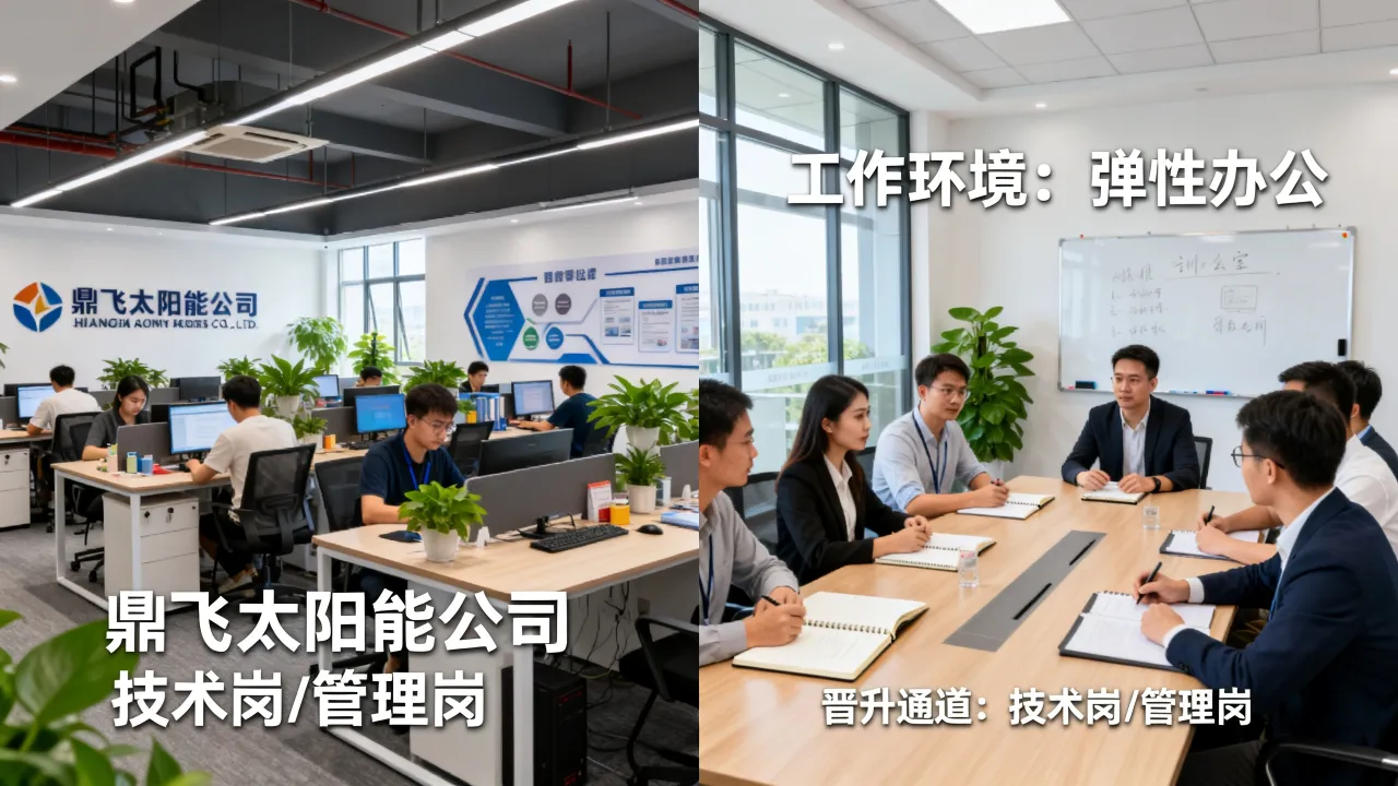 鼎飞太阳能招聘靠谱吗,工作环境和晋升空间怎么样