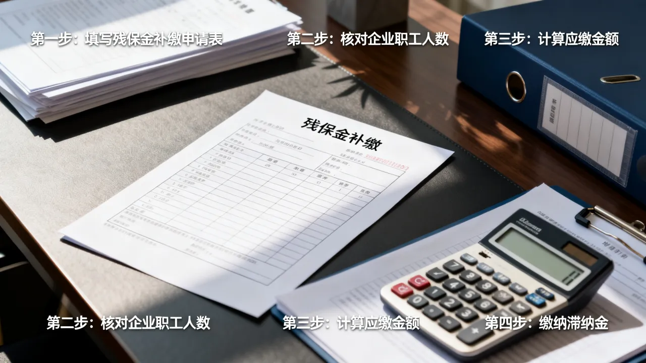 残保金如何补缴,残保金补缴流程及滞纳金怎么算-图2 残保金如何补缴,残保金补缴流程及滞纳金怎么算-图2