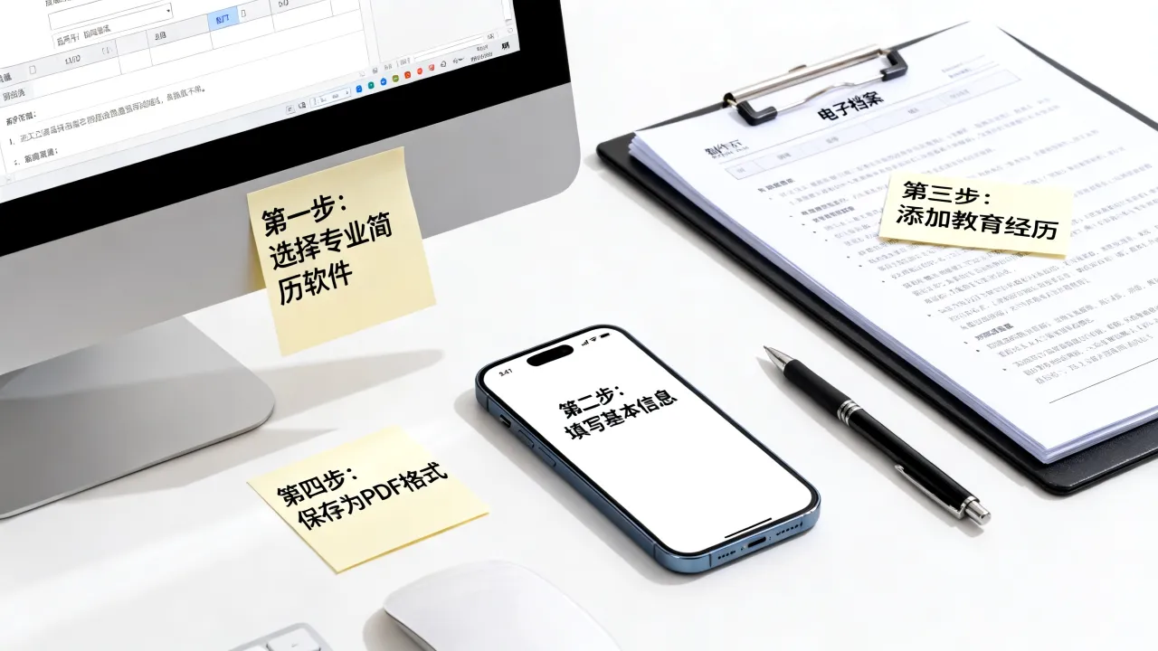 电子档案简历怎么制作,有哪些详细步骤和技巧?