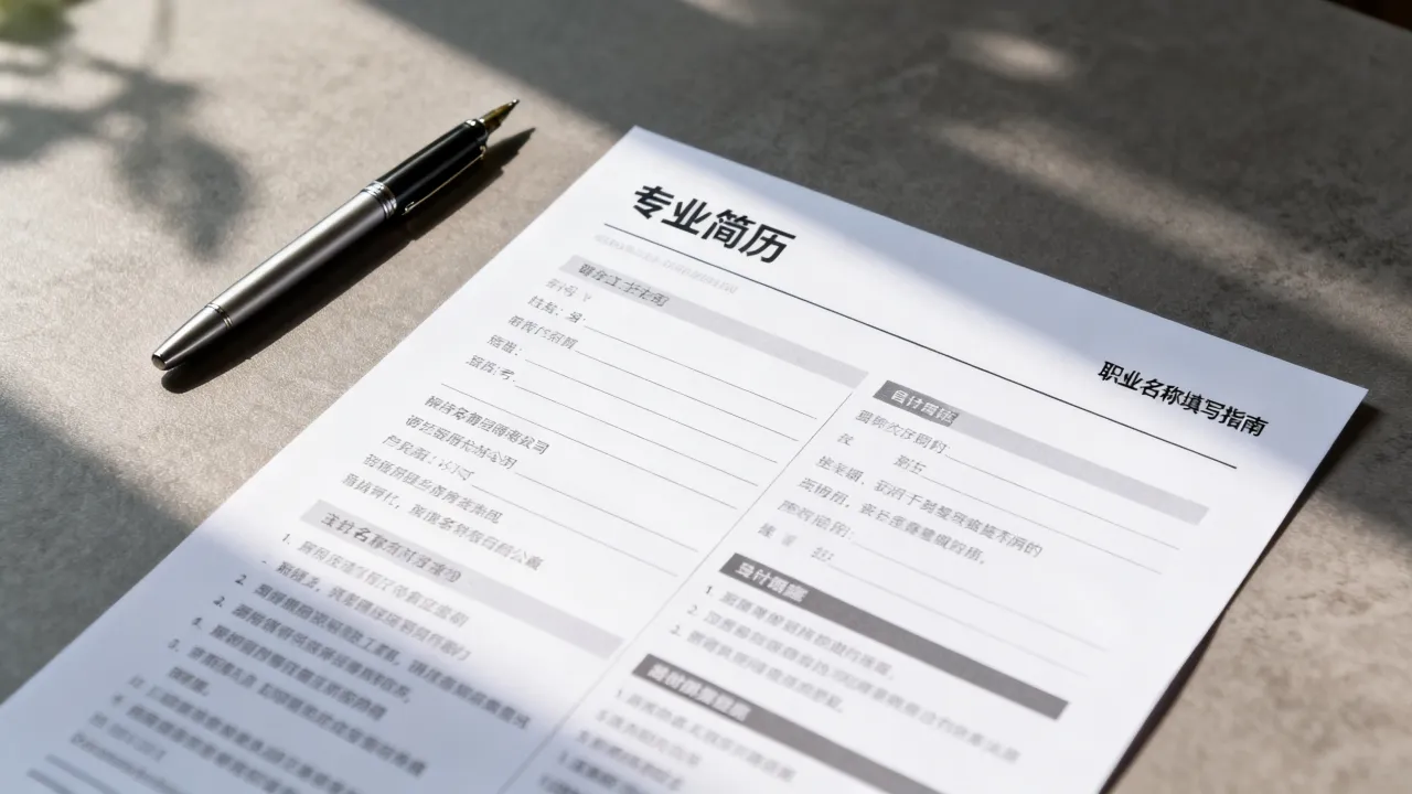 求职职业名称怎么填?简历职业名称怎么填写才正确