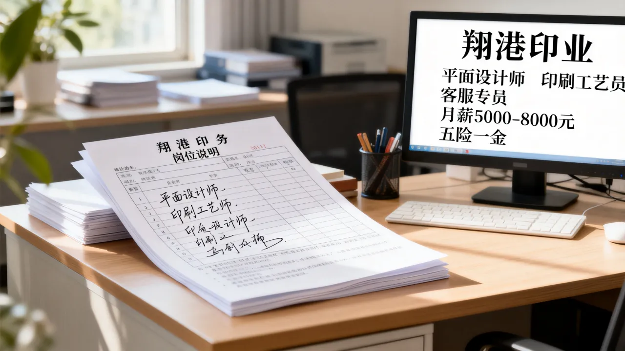 翔港印务招聘有哪些岗位,翔港印务有限公司招聘工资待遇怎么样?