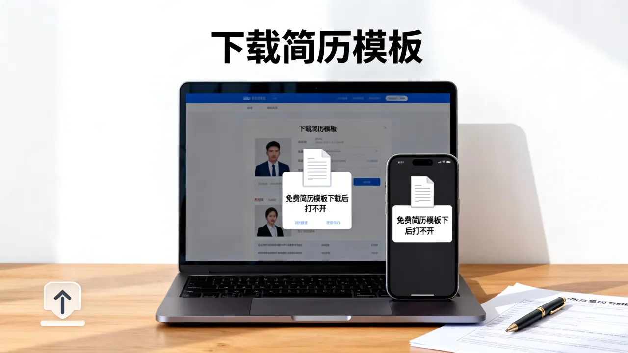 下载简历模板怎么打开,免费简历模板下载后打不开怎么办-图2 下载简历模板怎么打开,免费简历模板下载后打不开怎么办-图2