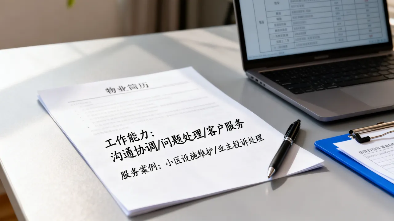 物业的简历怎么写才吸引人,没有经验怎么描述工作能力?