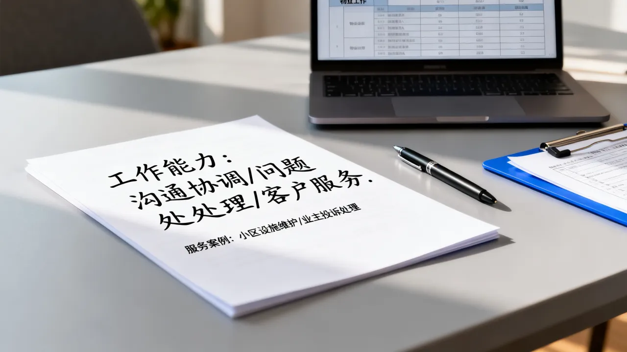 物业的简历怎么写才吸引人,没有经验怎么描述工作能力?-图2 物业的简历怎么写才吸引人,没有经验怎么描述工作能力?-图2