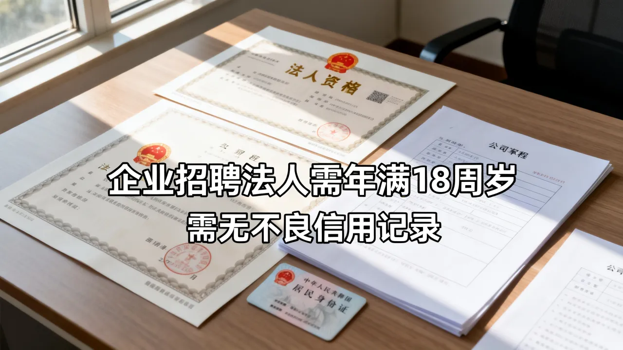企业招聘法人需要什么条件?法人任职资格有哪些?