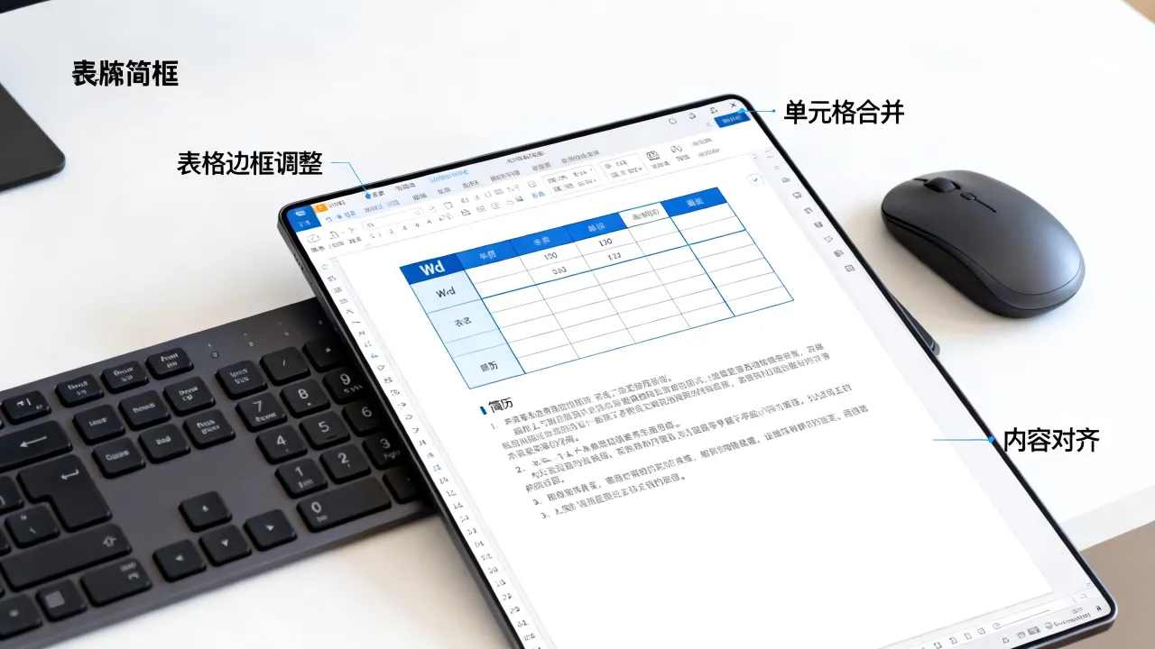 简历表格怎么修改?Word简历表格编辑技巧大全