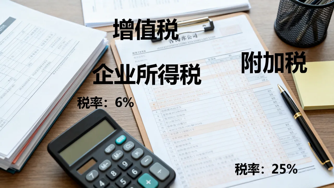咨询公司如何交税,税种和税率怎么算