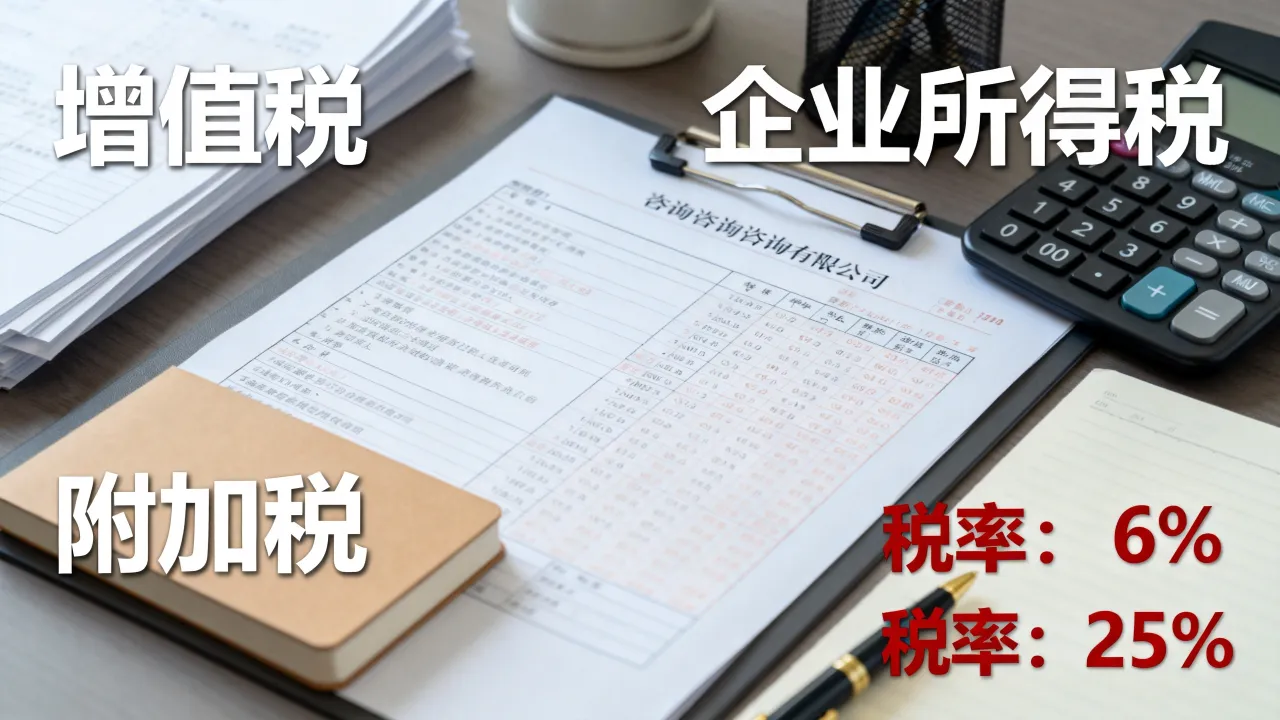 咨询公司如何交税,税种和税率怎么算-图3 咨询公司如何交税,税种和税率怎么算-图3