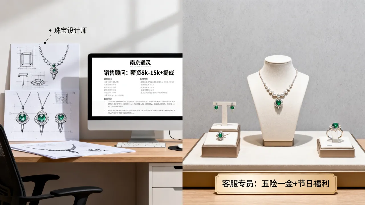 南京通灵珠宝招聘有哪些岗位？薪资待遇怎么样？-图2