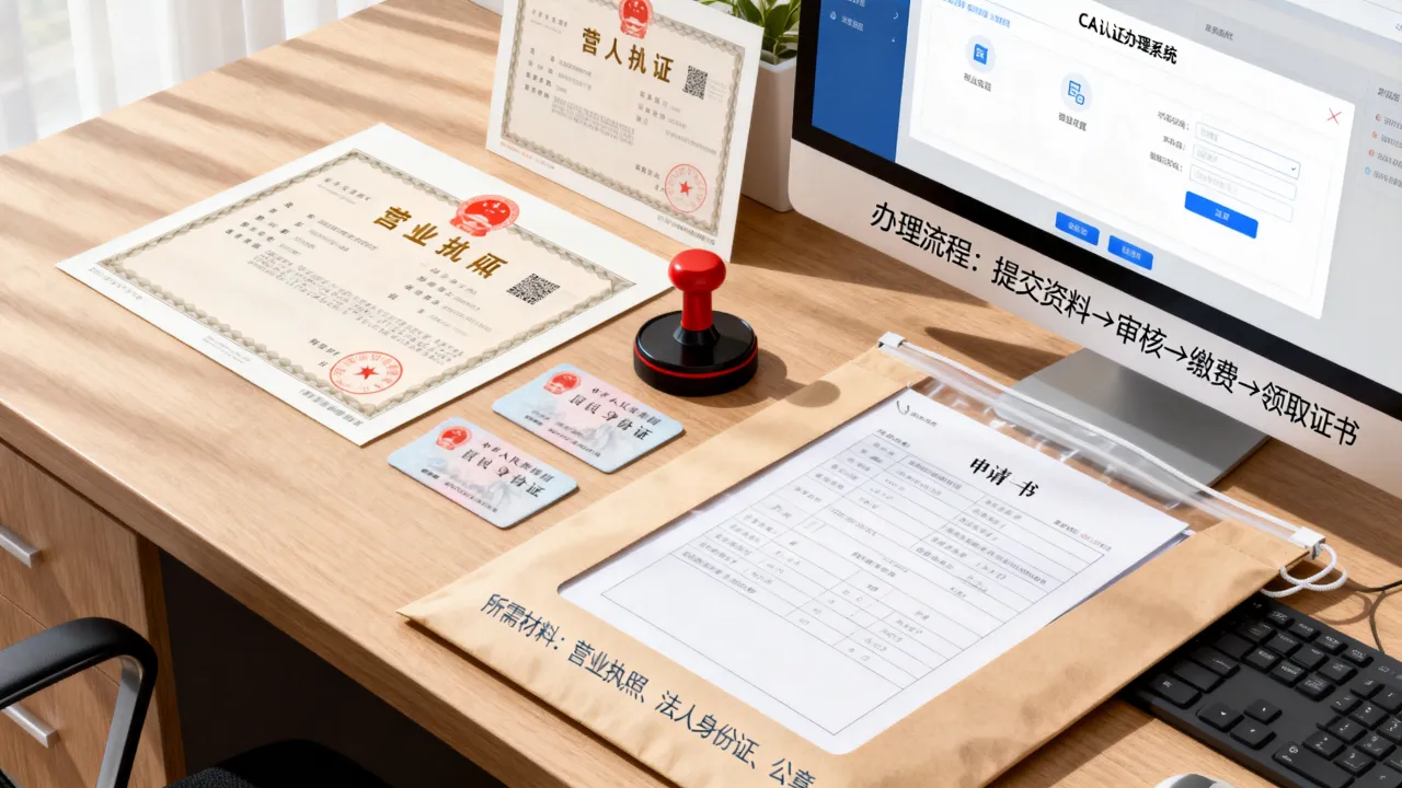 CA认证如何办理,CA认证办理流程及费用需要什么材料?