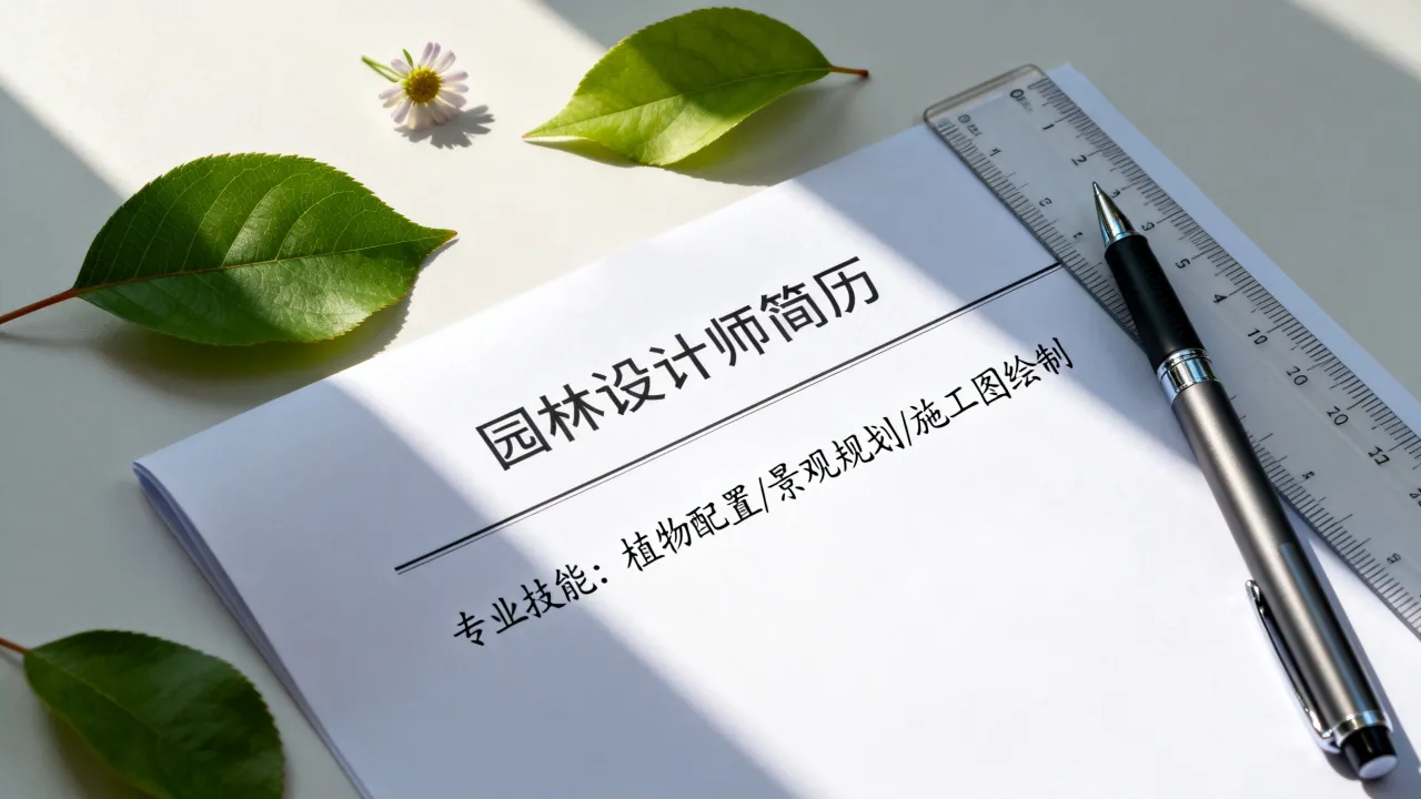 园林简历要怎么写,园林简历怎么写才能让HR眼前一亮