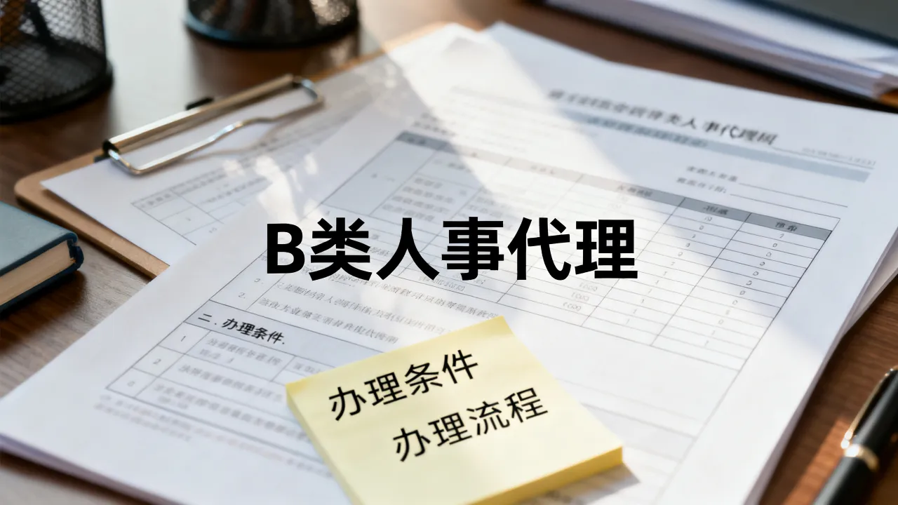 B类人事代理是什么，办理需要哪些条件和流程？