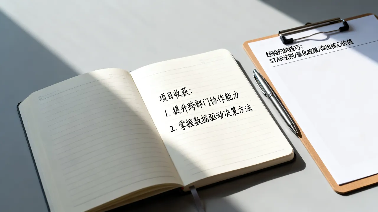 简历项目收获怎么写,项目经验归纳技巧有哪些