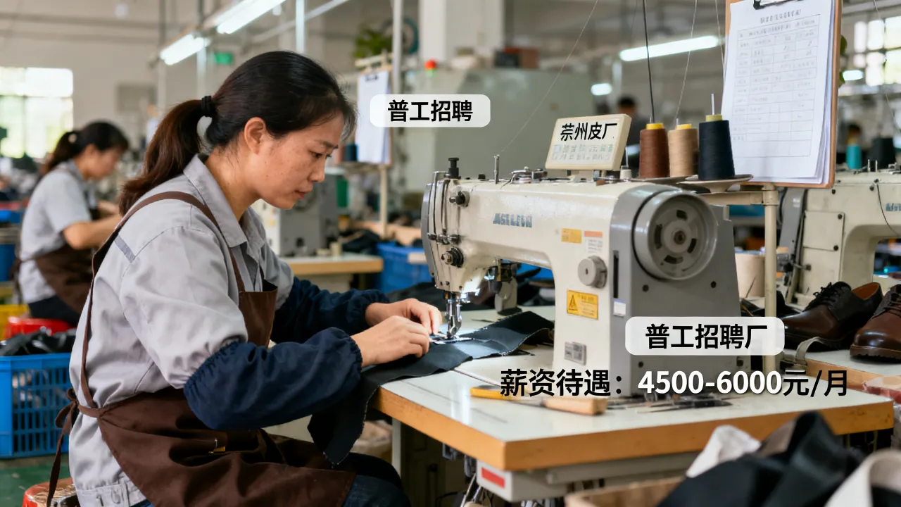 崇州皮鞋厂招聘还缺人吗，普工工资待遇怎么样-图2
