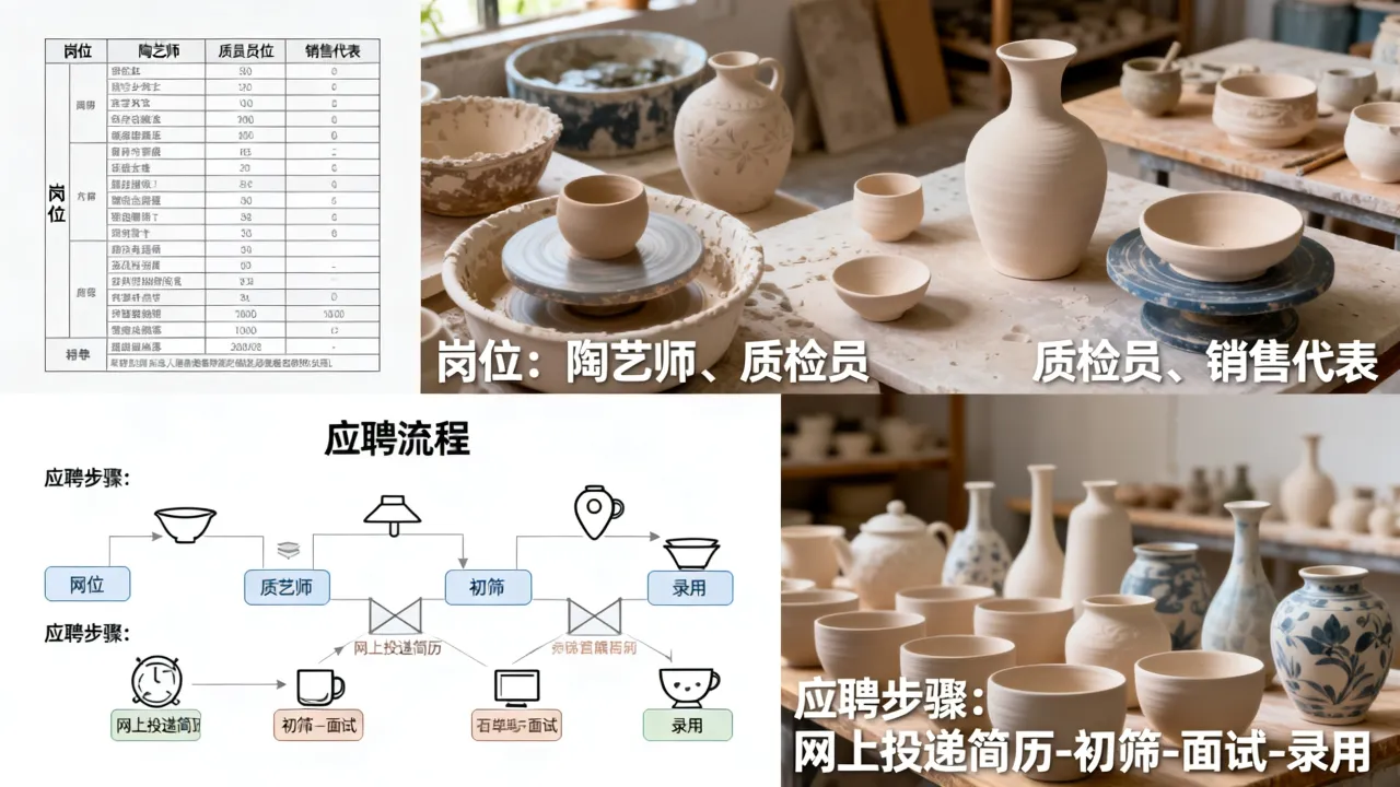 新街陶瓷招聘信息有哪些岗位，怎样应聘新街陶瓷工作？