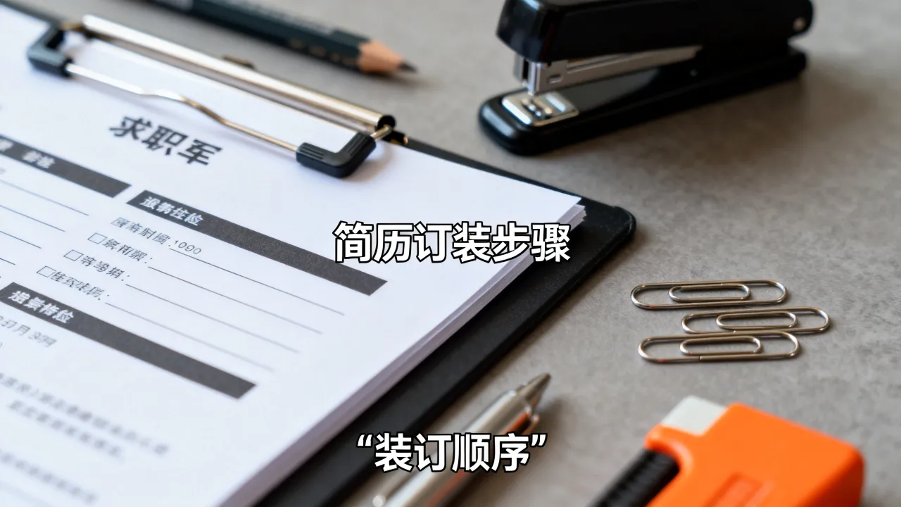 求职简历怎么订装，装订顺序有哪些讲究-图2