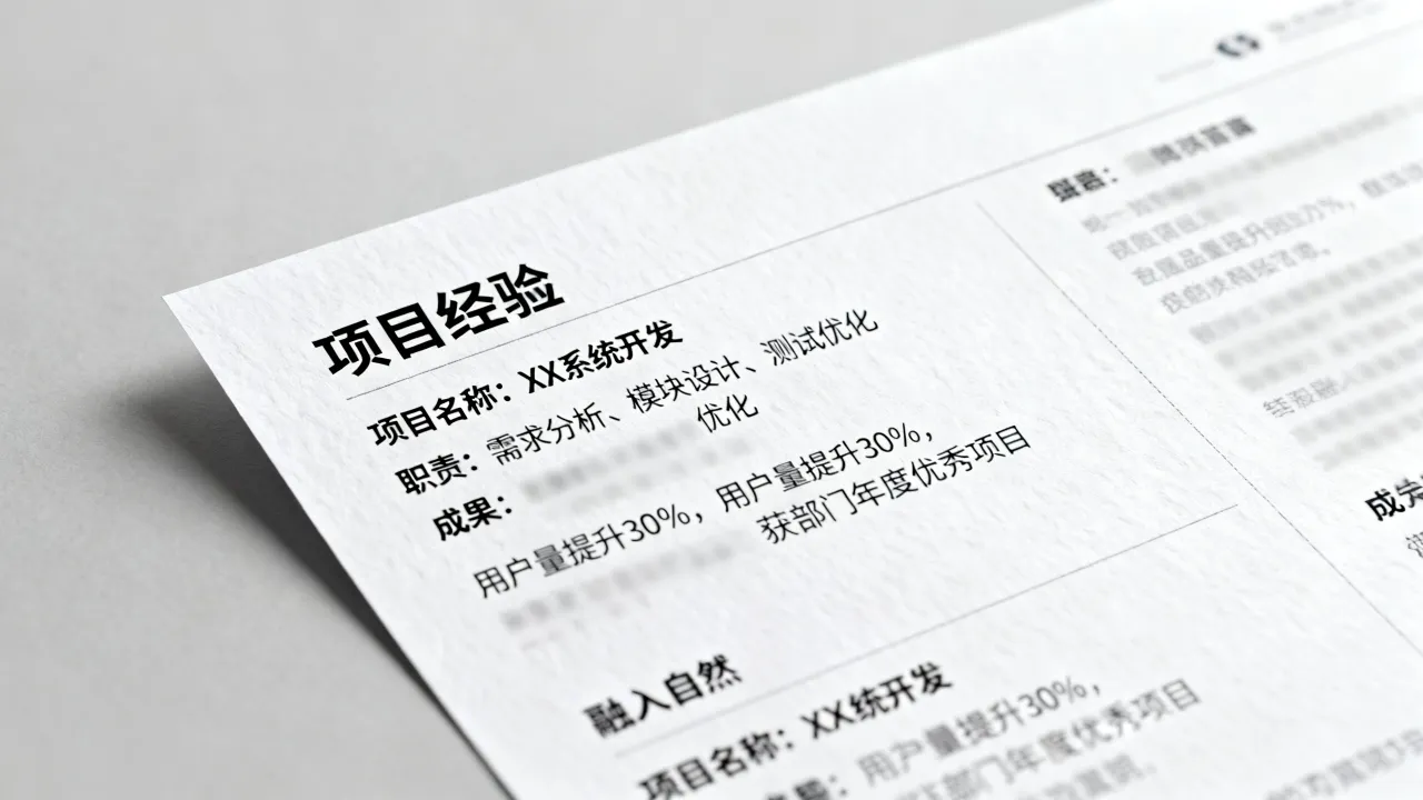 简历的项目经验怎么写，简历项目经验如何描述才能吸引HR？-图2