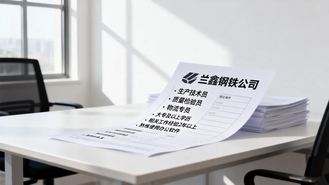 兰鑫钢铁公司招聘有哪些岗位?兰鑫钢铁公司招聘条件是什么
