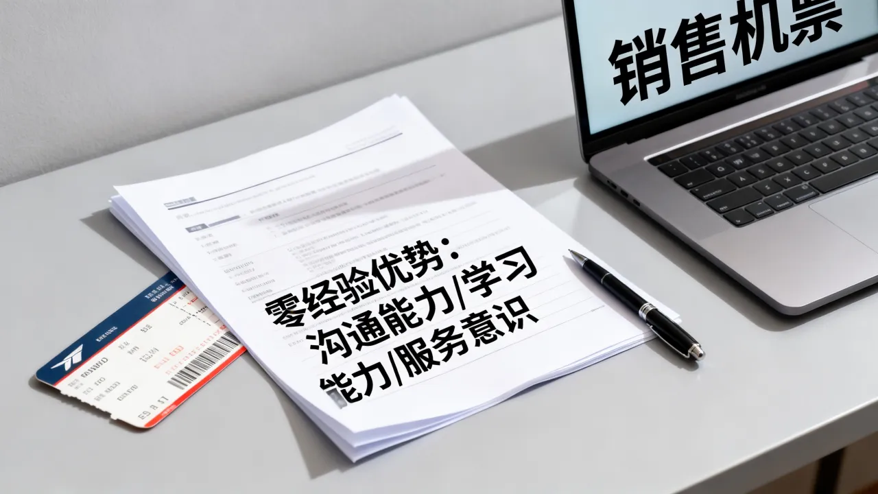 销售机票简历怎么写?零经验如何突出优势?