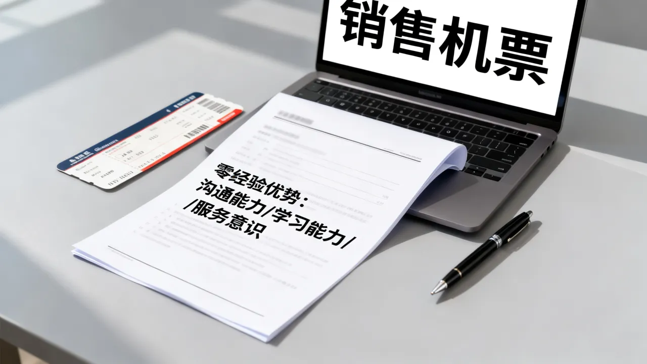 销售机票简历怎么写？零经验如何突出优势？-图2