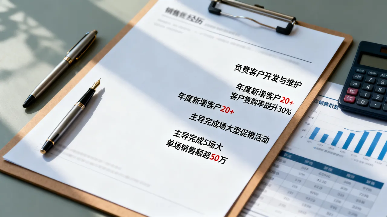 做销售经历怎么写？简历销售经验怎么描述才吸引人？-图3