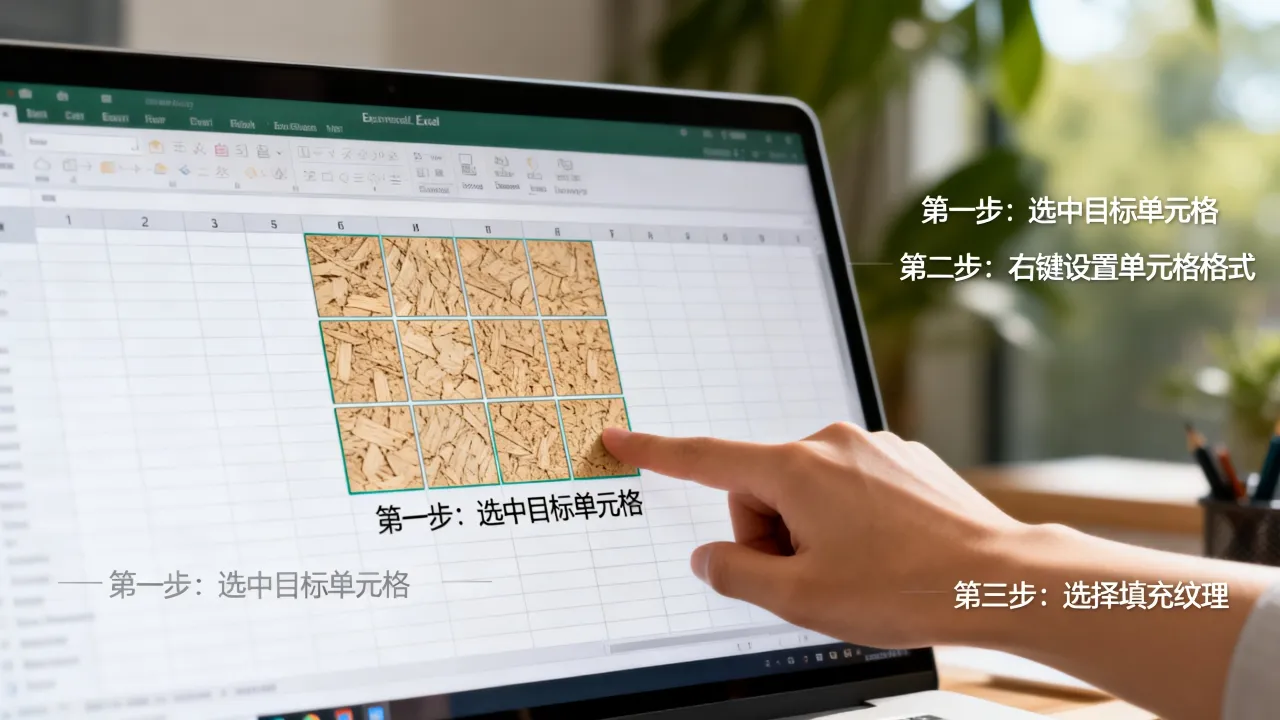Excel怎么填充纹理图片?单元格背景纹理设置方法