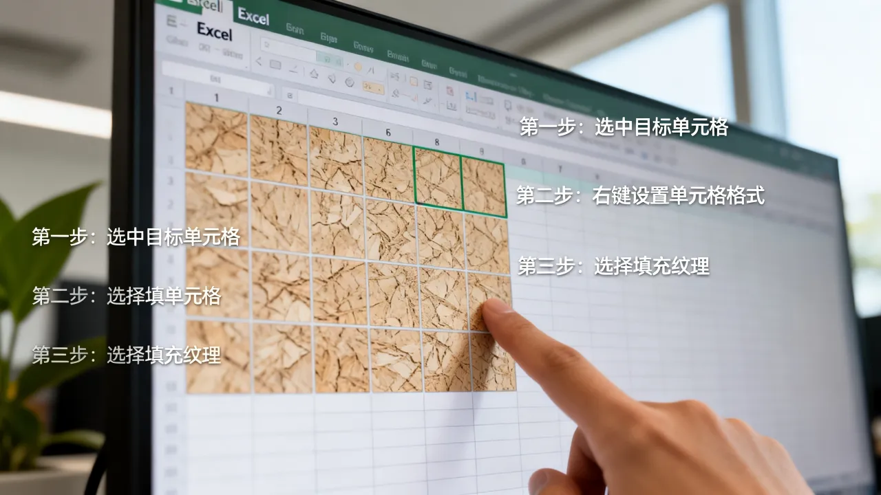 Excel怎么填充纹理图片？单元格背景纹理设置方法-图3