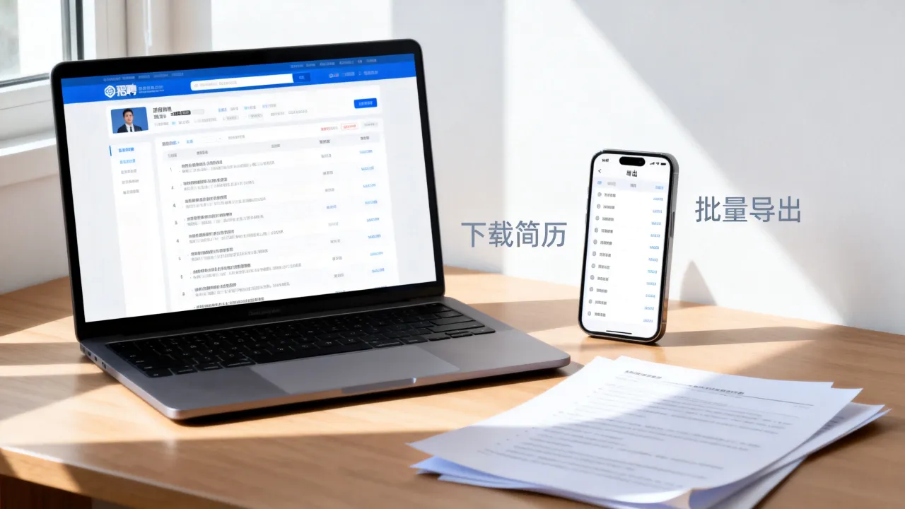 怎么下载简历招聘信息，如何批量导出招聘网站上的求职简历？